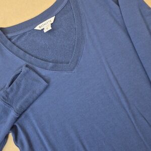 Athleta Sunrise V-Neck Sweatshirt‎ Women's XS Blue